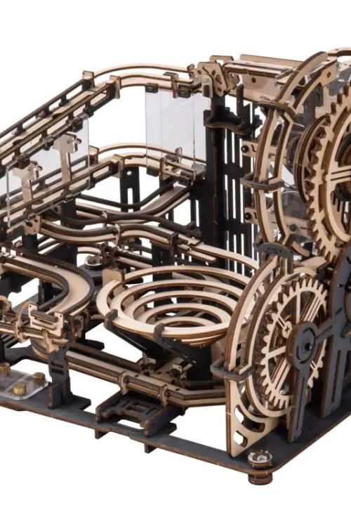Robotime ROKR Marble Night City 3D Wooden Puzzle Games Assembly Waterwheel Model Toys For Children Kids Birthday Gift